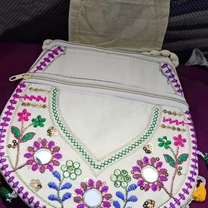 Embroidered Sling Bag