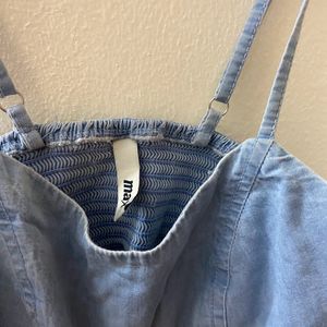 Max Denim Crop Top & Bralette Size S