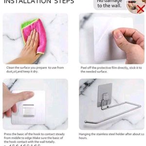 New self Adhesive  Wall Mount Towel Holder