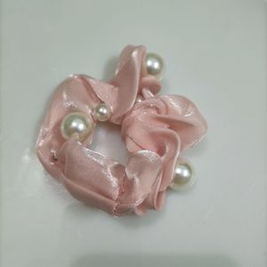 Organza Pearl Scrunchies