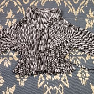 Cropped Peplum Top