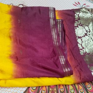 Banarasi Silk Saree With Ombre Effect