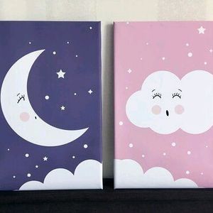 Set Of 12 Mini Canvas Painting