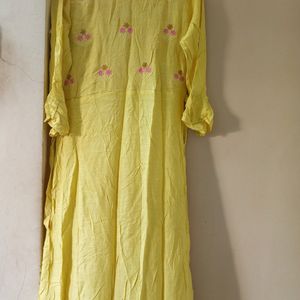 Elegant Yellow Colour Long Anarkali Suit For Women