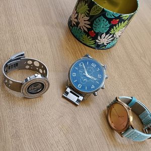 Two Ladies And One Mens Watch.