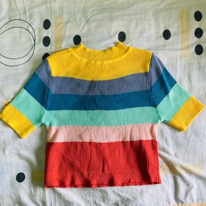 Multicolour Crop Top