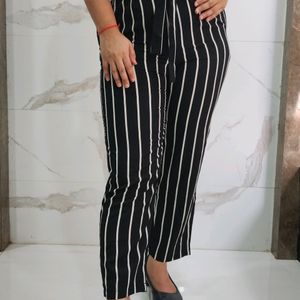 Striped printed Formal Pant