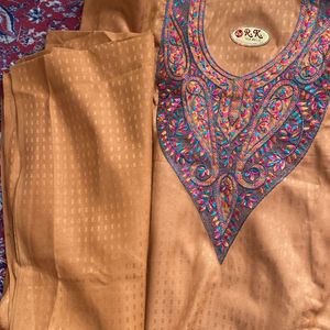 Unstitched Kashmiri Work Suit