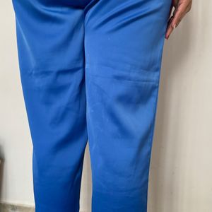 Zara Electric Blue Drawstring Trousers