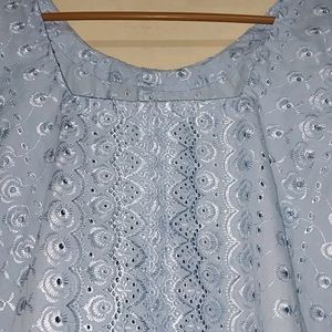 Light Blue Kurti In Excellent Condition