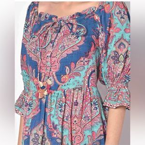 Aarke Ritu KumarPrinted Fit & Flare Dress with Ruf