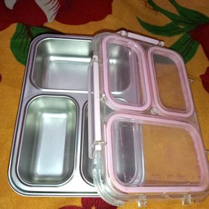 3 Compartment Lunch Box