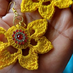 Crochet Hand Made Earrings