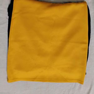 Dress With Yellow Skirt And Black Top