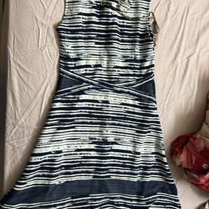 Blue And White Party Dress