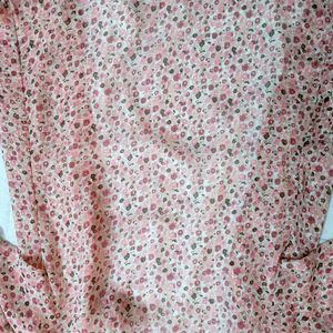 Pink printed shirt for women