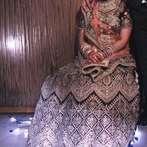 Wine Bridal Lehenga