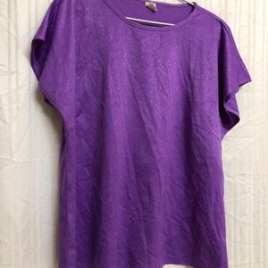 Purple Short Sleeve Top