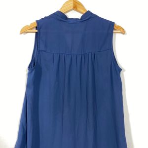 Navy Blue Sleeveless Top