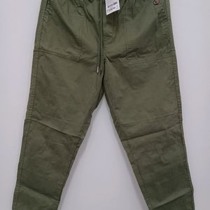 Olive Pantaloon Joggers For Women