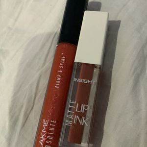 Insight Lipstick & Lakeme Gloss