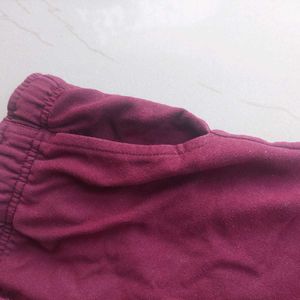 Tokyo Talkies Regular Shorts(Burgundy)(30 Inch)