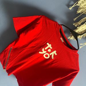 Red Unisex T Shirt (8 -10 Years)