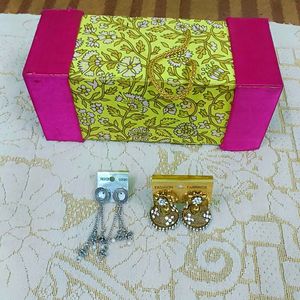 Bangle Box And 2 Earings