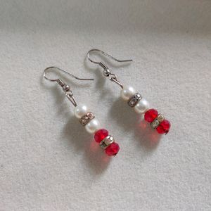 Red N Pearl Drops