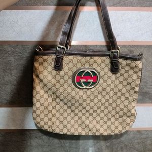 Gucci Canvas Tote Bag