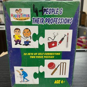 Happy Times People And Their Professions Puzzle