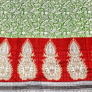 Puresilk Blockprint Saree