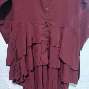 Dark Red♥️ Top For Women