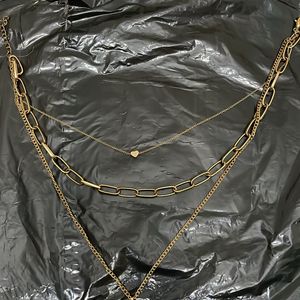 Combo- Golden And Silver Necklace