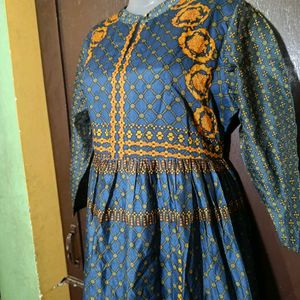 Chanderi Slik Woman Kurta Full Print