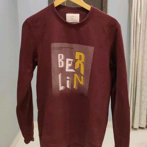 For Sale: Maroon Berlin Graphic Sweatshirt