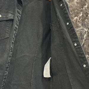 Black Long Denim Jacket