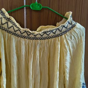 Yellow tunic top