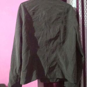 Women's Olive Green Suede Shirt