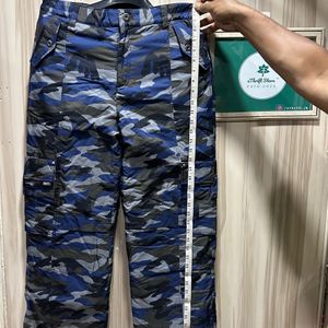 L Brenn Waterproof Blue Camo Print Ski Pants