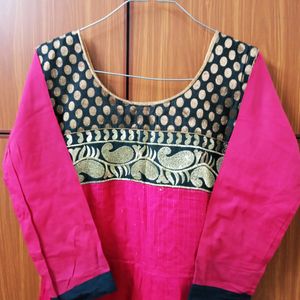 Pink Flared Top