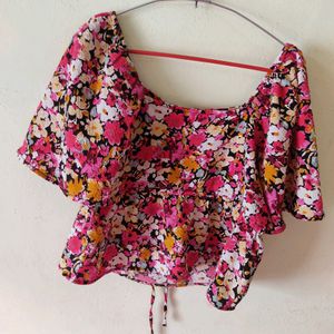 New Without Tag Floral Top