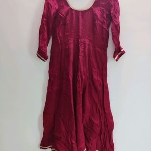 Elegant Maroon Anarkali Grace