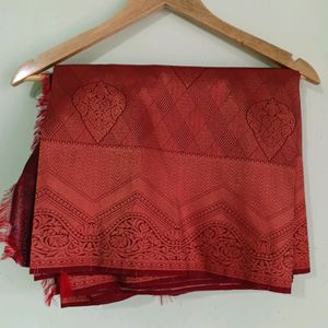 New Maroon Silk Saree