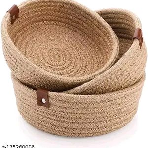 Natural Handmade Jute Rope 🪢 Storage Basket 🧺