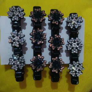 Combo Of 4 Korean Hairclips