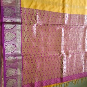 4.50m Yellow New Saree