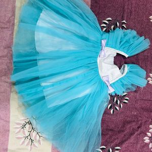 Sky blue Princess Frock