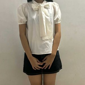 White Formal Top