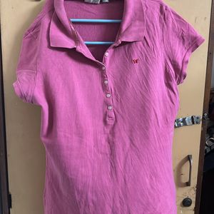 Pink Polo T Shirt